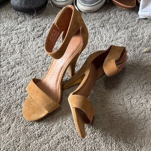 Jeffrey Campbell Tan Suede Heels